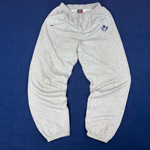Nike Other - VTG Nike Team Toronto Maple Leafs Grey Sweatpants Mens Small Logo Joggers Y2K